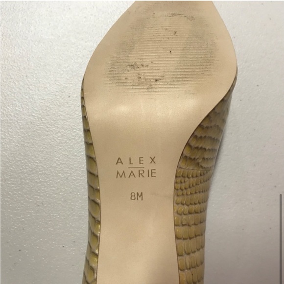 Alex Marie Shoes | Alex Marie Peep Toe Kitten heel, leather upper, Monet, 8M. - Picture 6 of 8